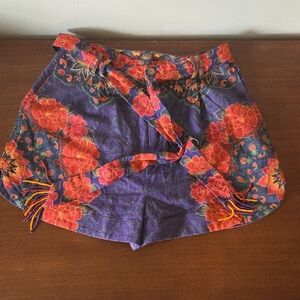 Farm RIO Floral Linen Shorts